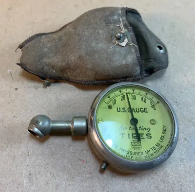 Vintage Antique 1920's U.S. Gauge Co. NY For Testing Tires Pressure Up To 50 LBS • $34.99