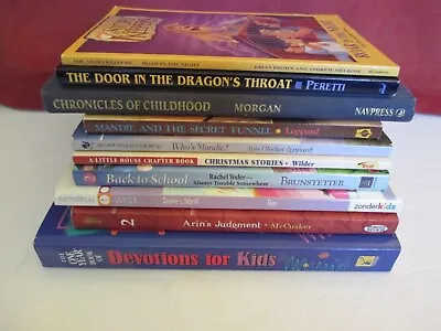 10 Childrens Book Lot  Christian Mandie Devotions Odyssey Faithgirlz Storykeeper • $8