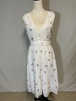 Max Studio Embroidered Cotton Sleeveless Dress • $16