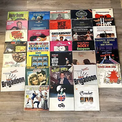 Soundtrack LP Lot Of 30+ Vintage Vinyl Record Albums Musicals Movies TV Shows • $15.99