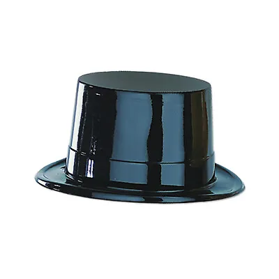 Black Plastic New Years Magician Magic Top Hat • $3.99