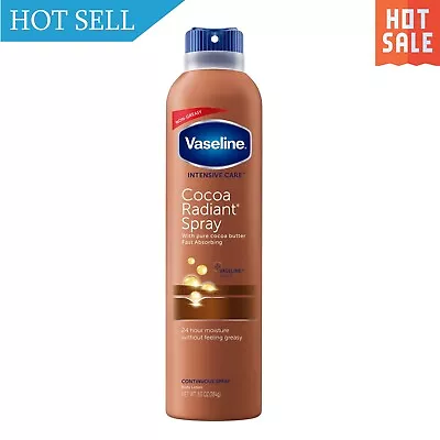 Vaseline Intensive Care Radiant Moisturizer Non Greasy Spray Body Lotion Cocoa • $8.43