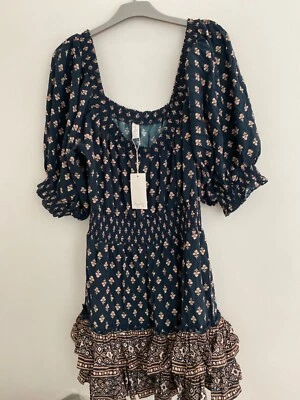 $84.95 • Buy Tigerlily Imani Shira Mini Dress Indigo 16 New Tags