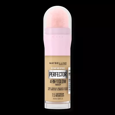 Maybelline Instant Age Rewind Perfector 4-In-1 Glow Makeup 1.5 Light Medium • $6.90