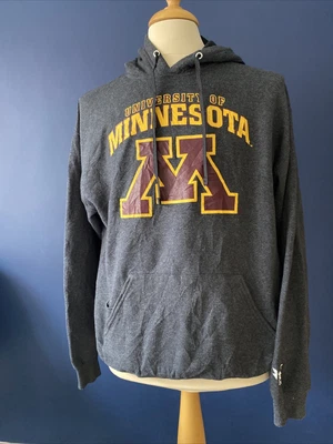 £10 • Buy University Of Minnesota Hoodie Grey Charcoal USA College Large Fruit Of The Loom