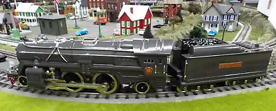 MTH Standard Gauge -0 Tinplate 392 Pennsylvania Steam Locomotive Light Run Time • $1349