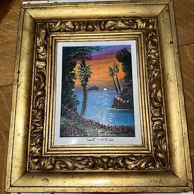 Vintage Ornate Gold Gesso & Wood Picture Frame Fits 10”x 8” • $200