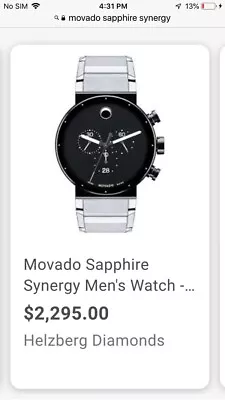 Movado Sapphire Synergy • $1100