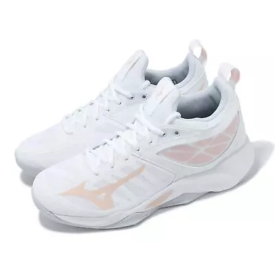 Mizuno Wave Dimension White Pink Women Volleyball Sports Shoes V1GC2240-00 • $104.99