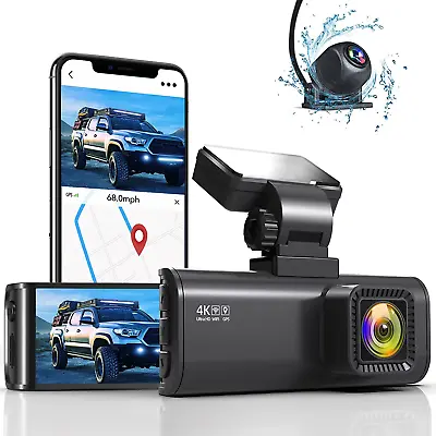 $228.11 • Buy REDTIGER F7N Dash Cam 4K With WiFi GPS Front 4K/2.5K And Rear 1080P Dual Dash Ca