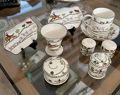 Coalport Hunting Scene Fine China • £70