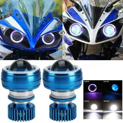 2X 2.75 LED Projector Headlight For Honda Yamaha YZF R1 R1S R6 R6S YZF600R • $66.89