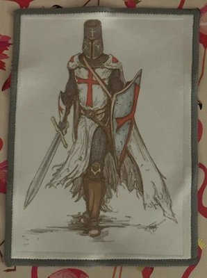£2.50 • Buy Masonic Knight Templar Tracing Board Glasses Cloth. Reverse Is Microfibre. 12x17