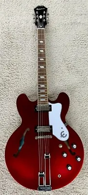 Epiphone Riviera Semi Hollow Body Archtop Electric Guitar - Sparkling Burgundy • $699
