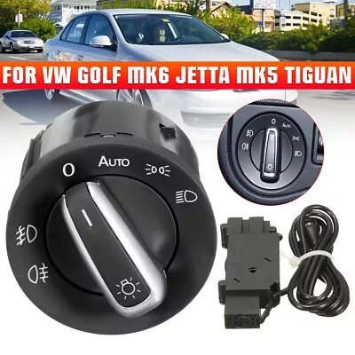 Auto Head Light Sensor Control Switch For VW Passat B6 Jetta Golf MK5 MK6 Tiguan • $23.49