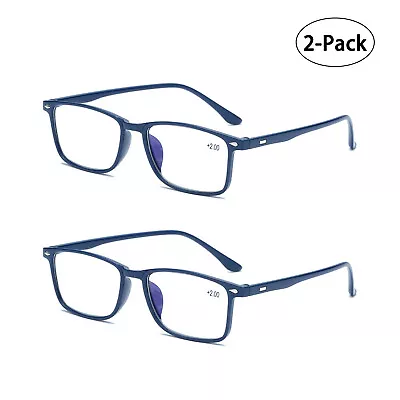 £4.99 • Buy 2x Unisex Reading Glasses Men Women Anti Blue Light Reader 1.0 1.5 2.0 2.5 3.0 