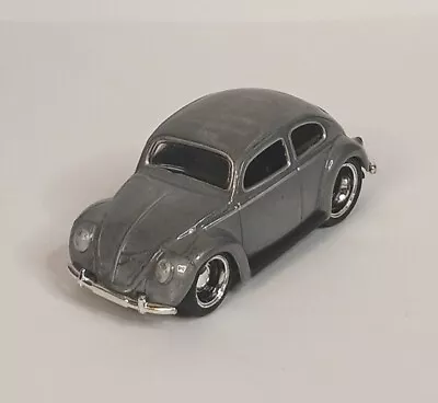 Jada Volkswagon VW '59 Beetle Diecast 1:64 Vintage Gray Good Condition • $13.57