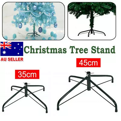 Foldable Christmas Tree Rack Green Pine Stand Metal Holder Base Iron Shelf Decor • $18.99