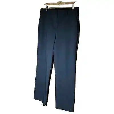 Nicole Miller Dress Pants Womens 8 Black Flat Front Work Career Slacks • $11.20