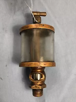 American Hit Miss Gas Steam Engine Brass Cylinder Oiler W - Vent Tube Check Ball • $75