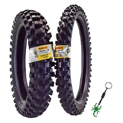 Pirelli Scorpion Extra X 80/100-21 F 120/90-19 R Dirt Bike Tires Set • $138.96