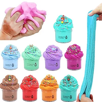 $10.22 • Buy Fluffy Slime Cotton Candy Mud Floam Cloud Putty Stress Relief Kids Toy Gift New