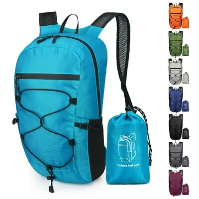 Foldable Backpack Mountaineering Bag Ultralight Outdoor Climbing Travel Knapsack • $17.49