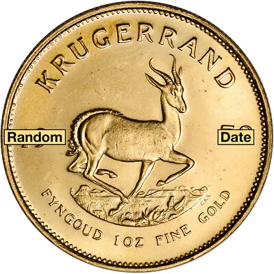 South Africa Gold (1 Oz) Krugerrand - BU - Random Date • $2292.58