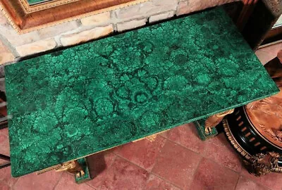 24 X36  Malachite Stone Dining Top Table Kitchen Slab Furniture Table Home Deco • $1303.58