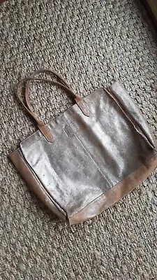 £20 • Buy Jack Wills Large Gold Leather Tote Bag