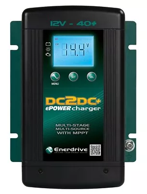 New Enerdrive EN3DC40+ 40A DC2DC Battery Charger - InBuilt MPPT Solar Controller • $429