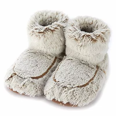 WARMIES Brown Marshmallow Boots Slippers Size 6-10 Aromatherapy • $39