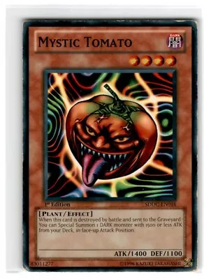 Yu-Gi-Oh! Mystic Tomato Common SDDC-EN016 Heavily Played 1st Edition • $2.04