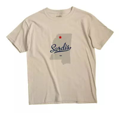 Sardis Mississippi MS T-Shirt MAP • $18.99