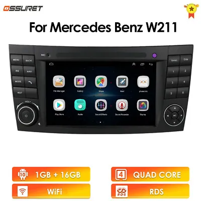 For Mercedes-Benz E-Class W211 W219 Android 10 7  Car GPS Navigation Radio Wifi • $129.49