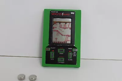 Rare Green Monster Panic Handheld Game 1981 Rare Tested • $135