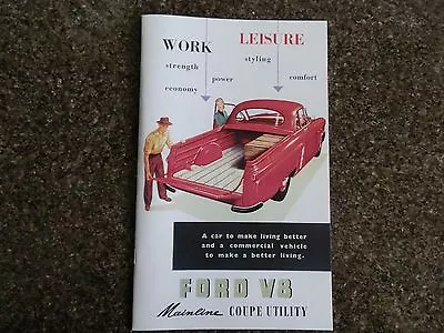 1953 Ford Mainline ''rare''  Rhd Aust  Brochure   • $40