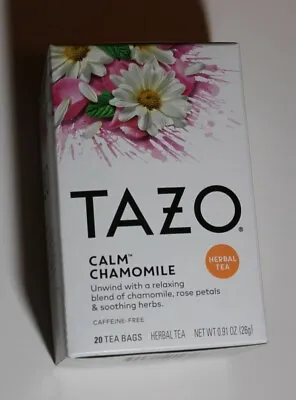 £5.53 • Buy TAZO Calm Chamomile Herbal Tea, 20 Tea Bags, NIB
