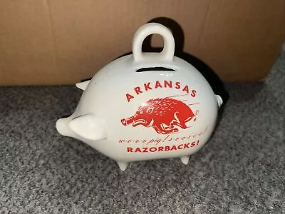 Arkansas Razorbacks Rain Day Money Piggy Bank (WTF18) • $30.40