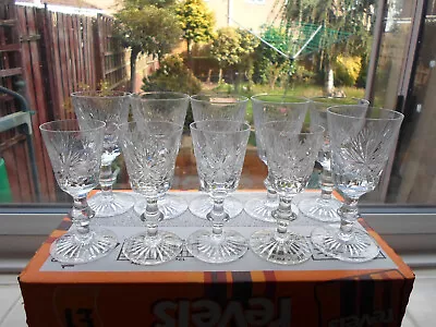 £15 • Buy Edinburgh Crystal Star Of Edinburgh Sherry Glass X 6  + 4 Liquor Glasses