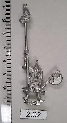 Unpainted 1993 Citadel Miniatures Hobgoblin Standard Bearer For Warhammer • £15