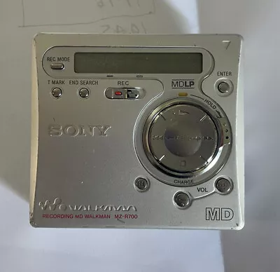£30 • Buy Sony Minidisc Walkman MZ-R700  MDLP MD Working But Dodgy Head Phone Jack