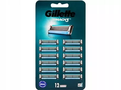 Gillette Mach3 Mach 3 12 Count Refill Razor Blade Cartridges For Men • $19.88