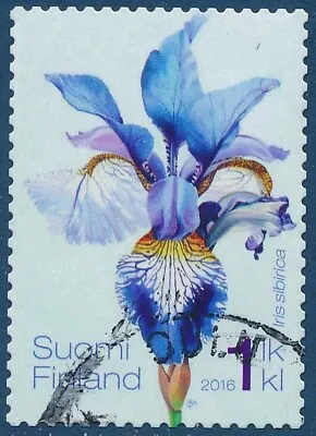 £1.23 • Buy Finland 2016 Used Stamp - Siberian Iris - Iris Sibirica - Flower - Flora