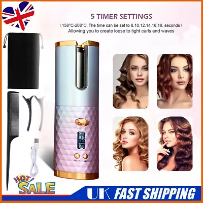 Lady Hair Curler Automatic Hair Curler Auto Rotating Curling Iron Ceramic Waver • £16.11