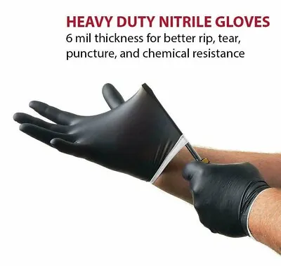 VENOM STEEL Nitrile Gloves Rip Resistant One Size-mostly Fit All- 6mil • $14