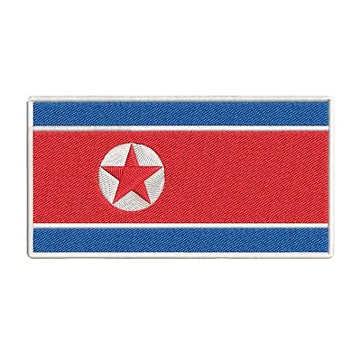NORTH KOREA FLAG Embroidered Iron-on PATCH KOREAN DPRK KING JONG UN RARE • $5.87