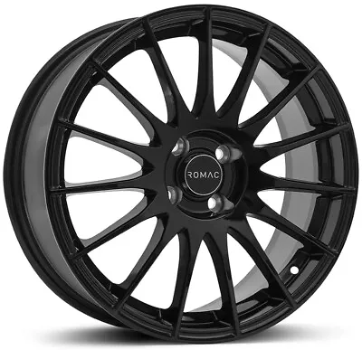 Alloy Wheels 17  Romac Pulse Black Gloss For Mazda 2 [Mk1] 02-07 • $770.38