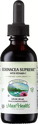MaxiHealth Organic Echinacea Supreme Liquid Extract - 2 Fl Oz - 06/2025 • $19.95