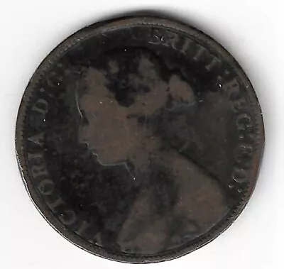 Queen Victoria Bun Head Half Penny 1/2d 1873 Victorian British Coin • £21.50